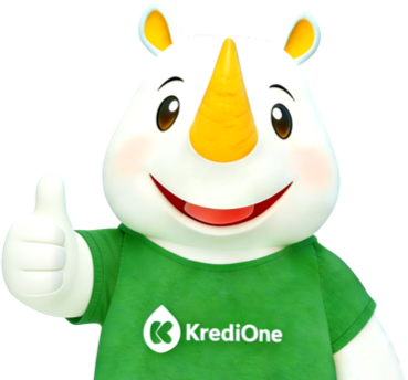 Maskot Buddy KrediOne Bahagia
